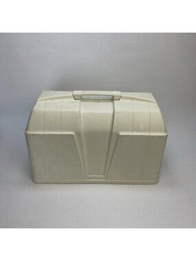 SINGER Sewing Machine Hard Case Top White Heavy Duty Plastics Read